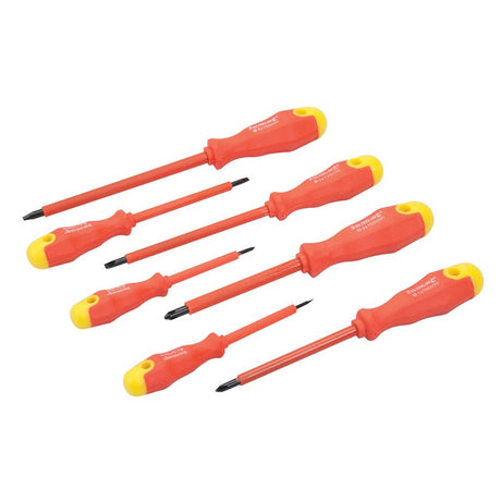 Silverline 7 Piece Insulated Soft-Grip Electrical Screwdriver Set 993043