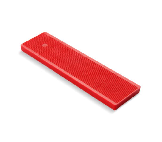 6mm Red Flat Plastic Packer 32mm x 100mm, Pack of 100