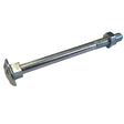 M5 x 45 Mild Steel Carriage / Coach / Cup Square Bolts, c/w Hexagon Nut Zinc Plated, DIN 603/934