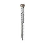 4.8 x 63mm Deck-Tite Composite Screw, T20 A2 Stainless Steel, Light Brown