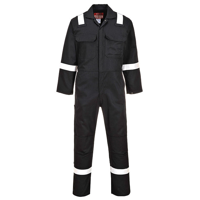 Small Black Portwest Flame Resistant Coverall BIZ5BKRS