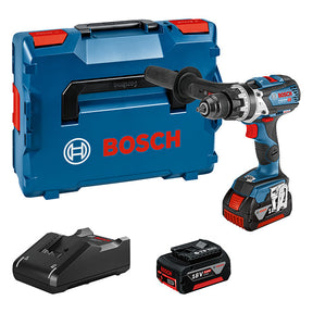 Bosch GSB 18V-110C Robust Combi Brushless with 1x5ah & 1x4ah batteries in L-Boxx
