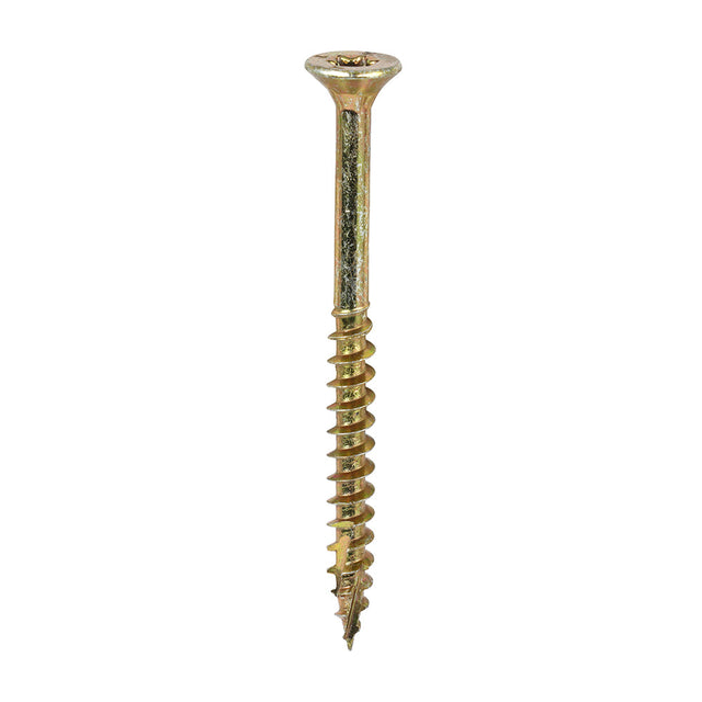 4.0 x 50 Timco Countersunk TX20 Clamp Fix C2 Woodscrews Yellow (Tub of 800) 40050C2CTUB