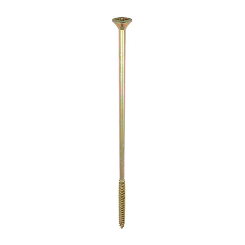 6.0 x 180 Timco C2 Strong Fix Premium Woodscrew, Countersunk Pozi Pz3, Steel Zinc / Yellow Plated 60180C2