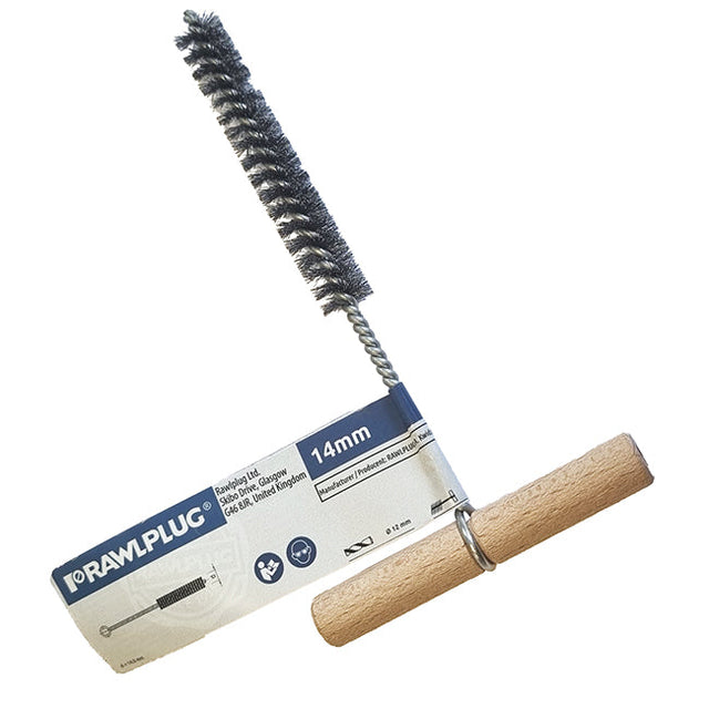 Rawlplug 10 - 14mm Metal Hole Cleaning Brush Rawl R-BRUSH-M10/M