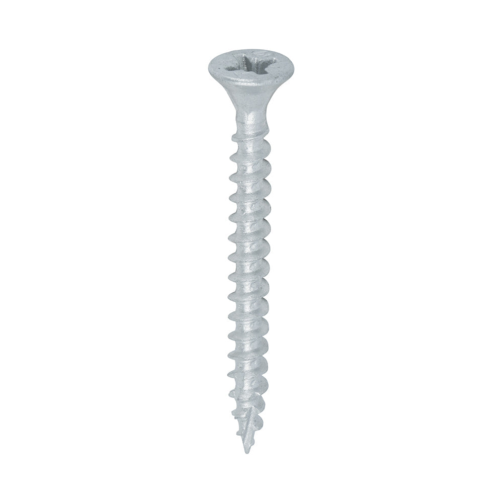 Timco 4.0 x 40 Countersunk Pozi Pz2, C2 Exterior Screws, Silver Organic