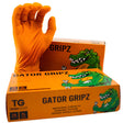 Large Gator Gripz Heavy Duty Nitrile Gloves, Orange (Box of 50)
