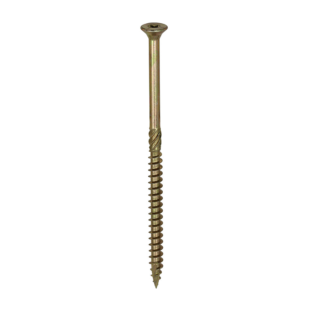 8.0 x 150 Timco Countersunk TX40 Clamp Fix C2 Woodscrews Yellow 80150C2C