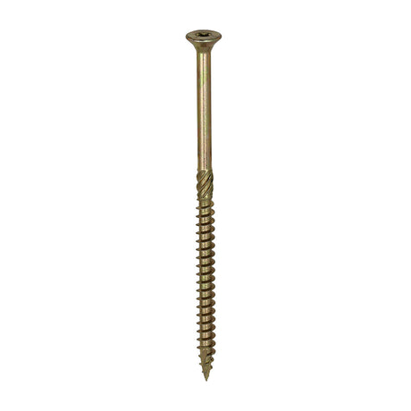 8.0 x 150 Timco Countersunk TX40 Clamp Fix C2 Woodscrews Yellow 80150C2C