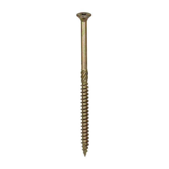 8.0 x 150 Timco Countersunk TX40 Clamp Fix C2 Woodscrews Yellow 80150C2C