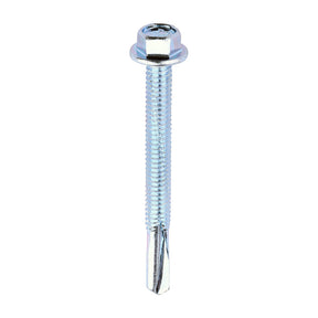 5.5 x 55mm (5/16" Hexagon Head) Self Drill Screws, Metal to Metal, Bright Zinc Plated For Steel 4-12.5mm Thickness ZH55B