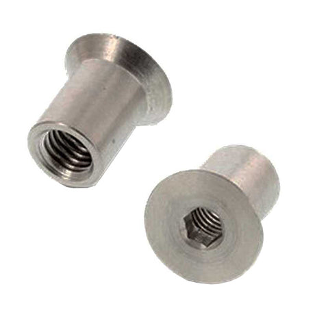 M3 x 7mm Din 9062 Countersunk Socket Sleeve Barrel Nut Grade A4 Stainless Steel