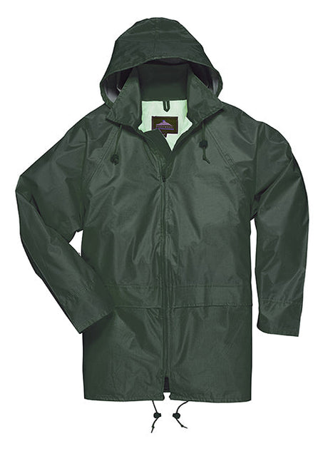 XXL Olive Green Portwest Classic Rain Jacket