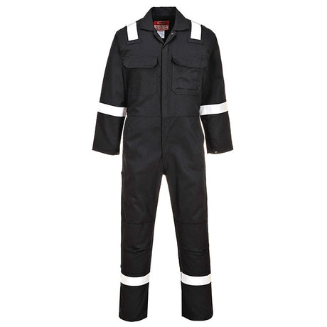 Large Black Portwest Flame Resistant Coverall BIZ5BKRL