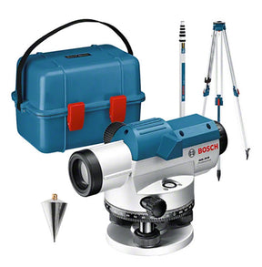 Bosch GOL 20D Professional Optical Level, Leveling Rod & Tripod