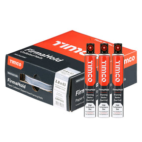 FirmaHold 2.8 x 63 Ring / Bright + 3 gas CBRT63G (Paslode compatible) 3300 nails per box