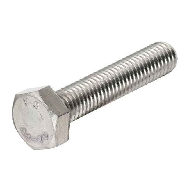 M8 X 120 Hexagon Set Screws, Stainless Steel A4 (316), DIN 933