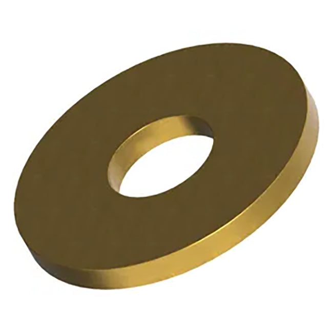 M5 (5.3x15x1.2mm) Form G DIN 9021 Flat Penney Mudguard Washer Brass, Self Colour