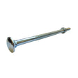 M10 x 200 Mild Steel Carriage / Coach / Cup Square Bolts, c/w Hexagon Nut Zinc Plated, DIN 603/934