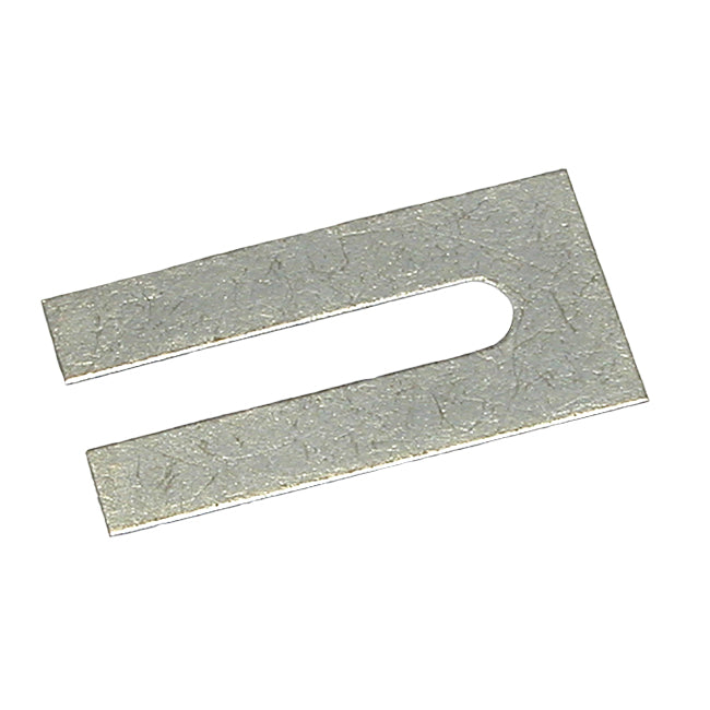 No.2 50mm x 100mm x 1mm with a 14mm slot (Suits bolts up to M12) Steel Metal Horseshoe Trouser Shim galvanised