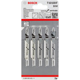 Bosch T10BIF 83mm Jigsaw Blade for Laminate 1.5-15mm (Pack Of 5) P/No. 2 608 636 431
