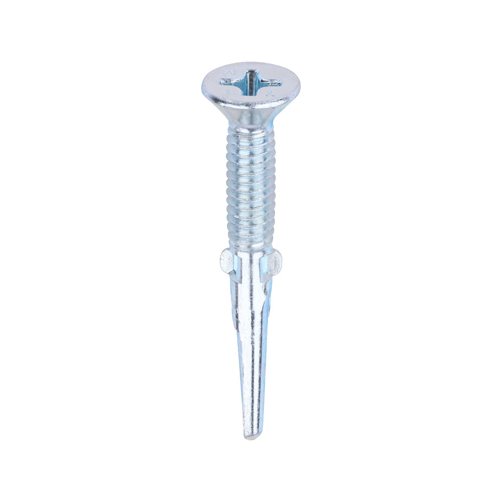 Timco 5.5 x 45mm Countersunk Self Drill Screws, Timber To Metal 3.0-12.0mm, Ruspert silver plated, No3. Phillips Drive