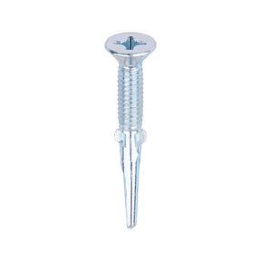 Timco 5.5 x 45mm Countersunk Self Drill Screws, Timber To Metal 3.0-12.0mm, Ruspert silver plated, No3. Phillips Drive
