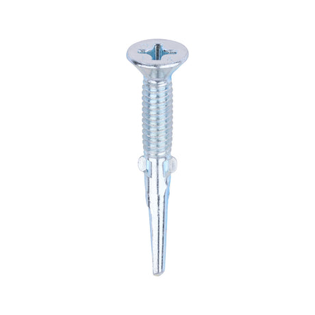 Timco 5.5 x 45mm Countersunk Self Drill Screws, Timber To Metal 3.0-12.0mm, Ruspert silver plated, No3. Phillips Drive
