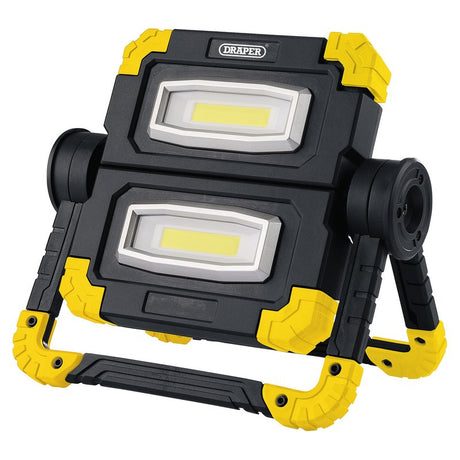 Draper 2 x 10W Adjustable Rechargeable LED Work Light 87696