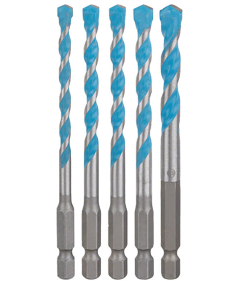 Bosch 5 Piece Multi Construction Drill Bit Set 5.5, 2 of 6, 7, 8 x 100mm 2 608 590 181