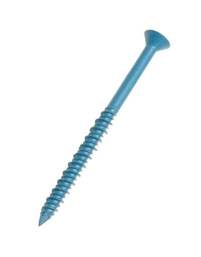 6.3 x 32 Phillips No.3 Countersunk Head, Blue Masonry Anchor, Climaseal Finish
