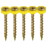 4.2 x 50mm Timco Solo Woodscrew Phillips drive Collated Zinc Yellow Plated PH2 Pack of 1000 50SCOLY