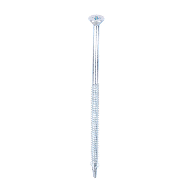 Timco 5.5 x 130mm Countersunk Self Drill Screws, Timber To Metal 1.2-3.0mm, Bright Zinc Plated