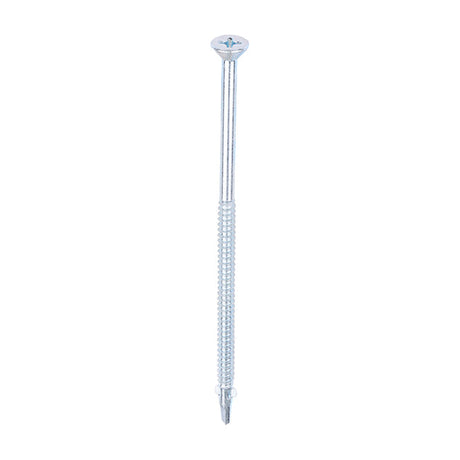 Timco 5.5 x 130mm Countersunk Self Drill Screws, Timber To Metal 1.2-3.0mm, Bright Zinc Plated