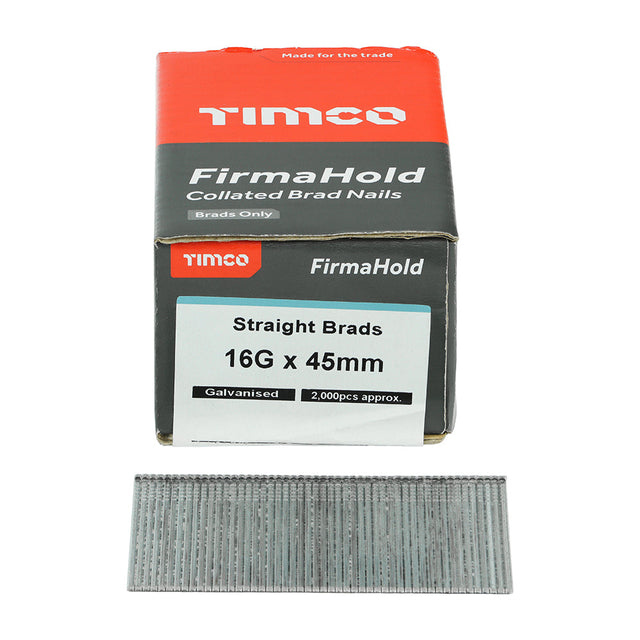 FirmaHold 16g x 45 Brad/ Galv *NO GAS* BG1645 (Paslode compatible) 2000 nails per box