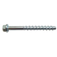 M10 x 60 MasonMate Extra Hex Flange Concrete Screw Bolt, ETA1 Option 1, Bright Zinc Plated