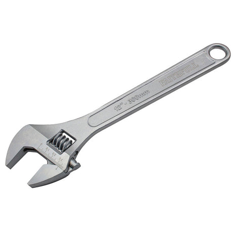 12" (300mm) Faithfull Chrome Adjustable Wrench FAIAS300MC