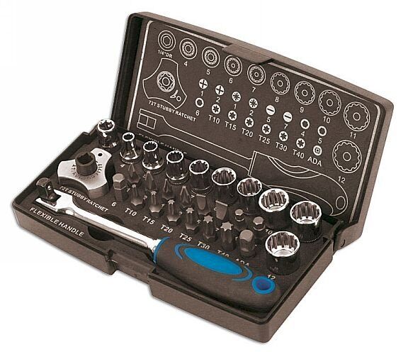 Laser 28pce Alldrive 1/4"  Socket & Bit Set 3925