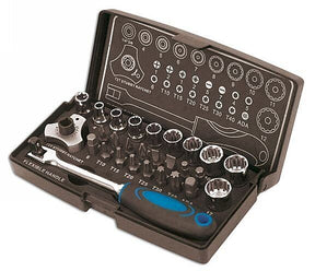 Laser 28pce Alldrive 1/4"  Socket & Bit Set 3925