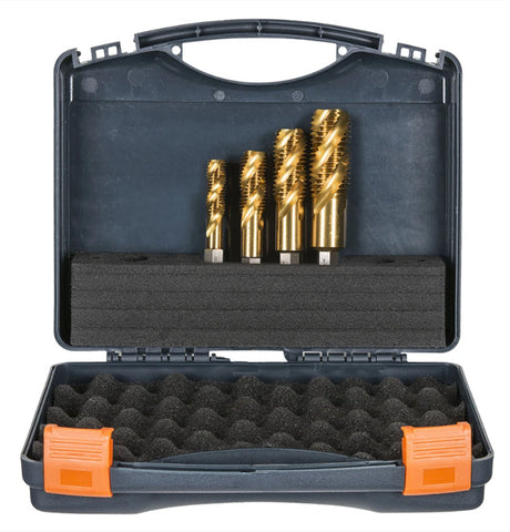 HMT 4 Piece Versa Drive Spiral Flute Tap Set M12, M16, M20 & M24 309010-SET2
