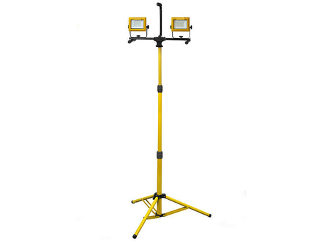 70W LED Twin Tripod Site Light 240V. Faithfull FPPSLT70V