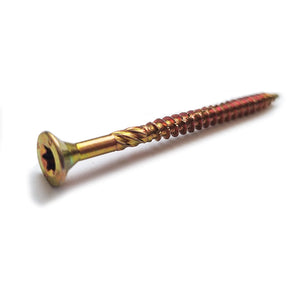 6.0 x 200mm Evolution Countersunk Torx T30 Woodmaster Woodscrew, Zinc & Yellow