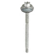 5.5/6.3 x 98mm Composite Light Section Steel (5mm) Screw with 16mm fixed washer, Bright Zinc Plated