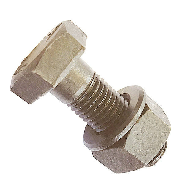 M16 x 70 HSFG High Strength Friction Grip Bolt, Nut & Through Hardened Washer, Galvanised. CE Approved