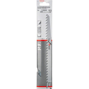 Bosch S1542K 240mm Sabre Saw Blade for wood (Pack of 5) P/No 2 608 650 682