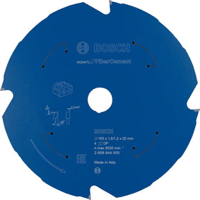 Bosch 165 x 20 x 4 Teeth Expert for Fibre Cement Circular Saw Blade For Cordless Saws P/No. 2 608 644 555