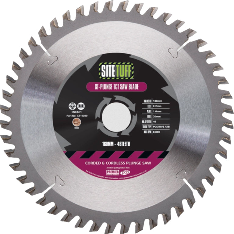 Site Tuff ST-PLUNGE 140 x 20 x 42t TCT Plunge Cut Saw Blade GT11075