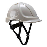 Endurance Glowtex Helmet With Chin Strap, White (Glow in the dark)