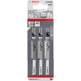 Bosch U101B 100mm Jigsaw Blade for wood 3-30mm (Pack Of 3) P/No. 2 608 630 565
