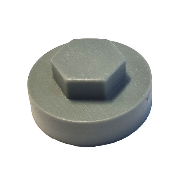16mm Cover Cap Merlin Grey to suit hexagon head self drill screws with 16mm washers